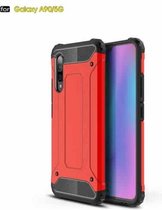 Voor Galaxy A90 5G Magic Armor TPU + pc combinatiebehuizing (rood)