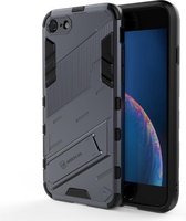 Punk Armor 2 in 1 PC + TPU schokbestendig hoesje met onzichtbare houder voor iPhone 7 & 8 (grijs)