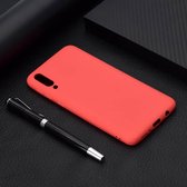 Voor Galaxy A70 Candy Color TPU Case (rood)