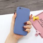 Voor iPhone 6 & 6s Magic Cube Frosted Silicone Shockproof Full Coverage beschermhoes (blauw)