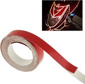 Auto decoratie reflecterende tape, Afmetingen: 1 cm x 18 m (rood)