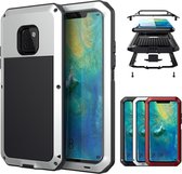 Let op type!! Tank waterdichte stof schokbestendige aluminium legering + siliconen case voor Huawei mate 20 Pro (zwart)