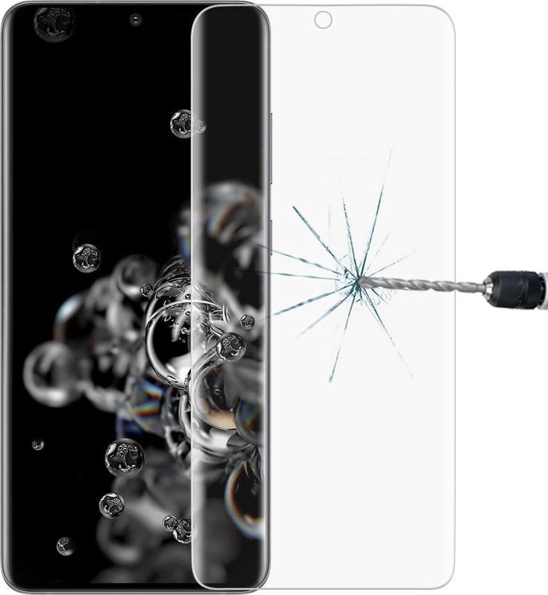 Voor Galaxy S20 Ultra 9H HD 3D gebogen gehard glasfilm (transparant)