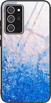 Voor Samsung Galaxy Note20 Ultra Marble Pattern Glass beschermhoes (DL07)