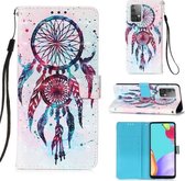 Voor Samsung Galaxy A52 5G 3D Schilderen Horizontale Flip Leren Case met Houder & Kaartsleuf & Portemonnee & Lanyard (Kleur Windgong)
