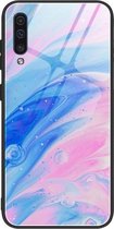 Voor Samsung Galaxy A50 / A50s / A30s marmeren patroon glas beschermhoes (DL05)