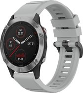 iMoshion Siliconen Smartwatch Bandje voor de Garmin Fenix 6 / 6 Pro - Grijs