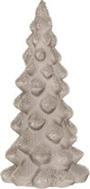 J-Line Kerstboom Deco Suiker - glas - grijs - small
