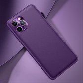 Voor iPhone 11 Pro Max schokbestendige TPU-hoes met zachte rand, kunststof: kleur: paars