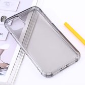 Schokbestendige dikke transparante TPU beschermhoes voor iPhone 11 (grijs)