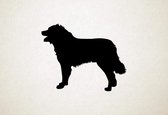 Silhouette hond - Karakachan Dog - Karakachan-hond - XS - 24x30cm - Zwart - wanddecoratie