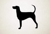 Silhouette hond - Kerry Beagle - M - 60x62cm - Zwart - wanddecoratie