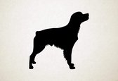 Silhouette hond - French Brittany - Frans Bretagne - S - 45x47cm - Zwart - wanddecoratie