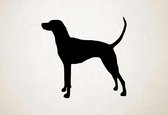 Silhouette hond - Vizsla - XS - 25x26cm - Zwart - wanddecoratie