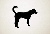 Silhouette hond - Combai - - XS - 25x29cm - Zwart - wanddecoratie