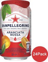 San Pellegrino - Frisdrank - Aranciata Rossa - Tray 4x(6x33cl) - Blik