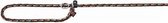Trixie hondenriem mountain rope retriever zwart / oranje - 170x0,8 cm - 1 stuks