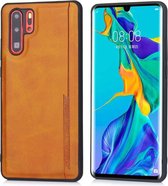 Voor Huawei P30 Pro Diaobaolee schokbestendig PU + TPU beschermhoes (geel)
