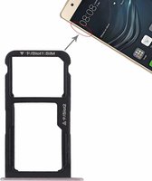 SIM-kaartvak + SIM-kaartvak / Micro SD-kaart voor Huawei P9 Lite (roze)