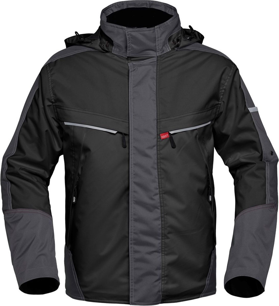HAVEP 50171 Parka Zwart/charcoal grijs XXXL