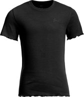 WE Fashion Meisjes slim fit T-shirt met ribstructuur