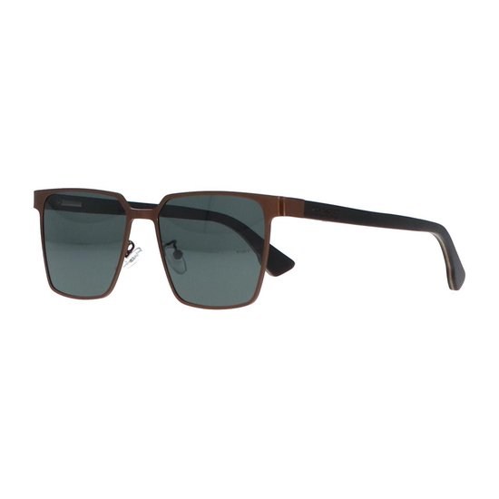 5one® Napoli Square Green - Zonnebril met houten poten - G15 lens van 5one® — afbeelding 3