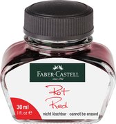 Vulpeninkt Faber-Castell rood, flacon 30ml FC-148704