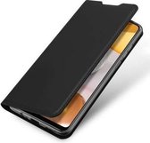 Geschikt voor Dux Ducis - Samsung Galaxy A12 - Wallet Case Hoesje - Zwart