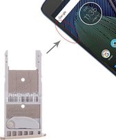 SIM-kaarthouder + Micro SD-kaarthouder voor Motorola Moto G5 Plus (goud)