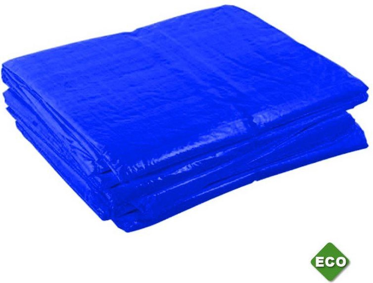 Blauw afdekzeil bache bouwzeil 4x6m 100gr/m²
