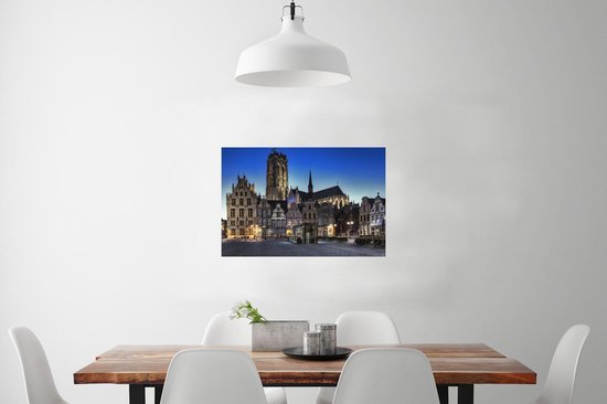 Affiche - Grote Marktplaats Malines, België - 90x60 cm