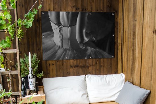 Affiche de jardin - Toile de jardin - Posters de jardin extérieur - Danseuse de ballet en tutu - 120x80 cm - Jardin