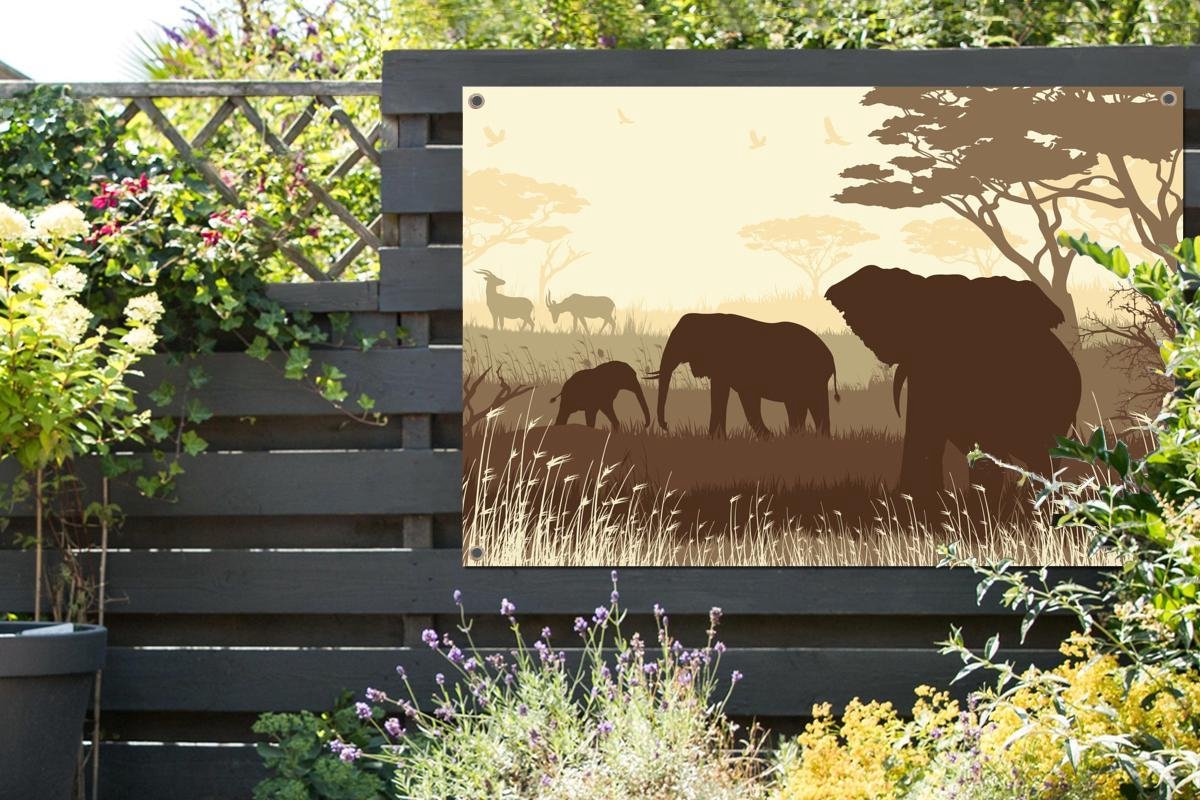 Tuinbeeld Olifant - Dieren beeld voor in de tuin - Vorstbestendig - ac 18