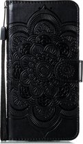 Samsung Galaxy S10 Lite Hoesje - Mobigear - Mandala Serie - Kunstlederen Bookcase - Zwart - Hoesje Geschikt Voor Samsung Galaxy S10 Lite