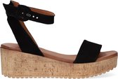 Omoda 722023 Sandalen - Met Sleehak - Dames - Zwart - Maat 36