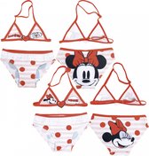 Disney Bikini Minnie Mouse Meisjes Polyester Rood 2 Stuks Mt 104