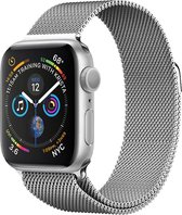 Geschikt Voor Apple Watch Bandje Zilver - Horloge Band Voor Apple Watch Band 42 mm 44 mm - Voor Apple Watch Horlogebandje Milanees - Zilver