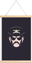 JUNIQE - Posterhanger Lemmy Motorhead - minimalistisch -30x45 /Grijs &