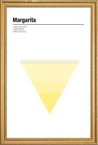 JUNIQE - Poster met houten lijst Margarita - minimalistisch -20x30