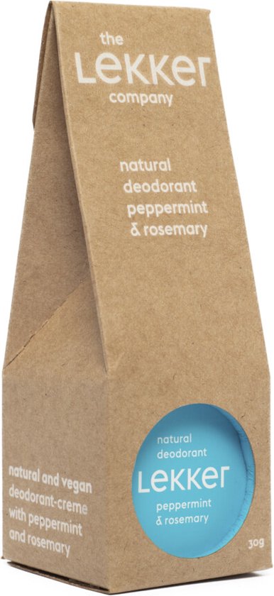 The lekker company deodorant -  Pepermunt en  Rozemarijn - 30 ML