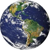 Planet Earth Bright, NASA Images - Foto op Behangcirkel - ⌀ 60 cm