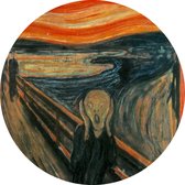 The Scream, Edvard Munch - Photo sur papier peint Circle - ⌀ 60 cm