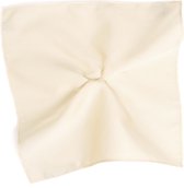 Pochet geribd klassiek ivory