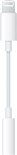 Witte Lightning naar 3,5 mm koptelefoonadapter met een lange, rechte kabel.