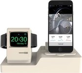 3 in 1 houder geschikt voor de Apple Watch & Airpods & iPhone - Beige