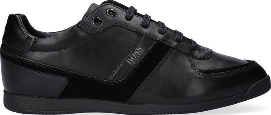 Boss Glaze Lowp Lage sneakers - Leren Sneaker - Heren - Zwart - Maat 41 |  bol.com