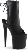 Pleaser Plateau Laarzen, Paaldans schoenen -38 Shoes- FLAMINGO-1018 Paaldans schoenen Zwart