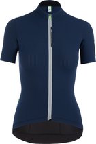 Q36.5 Dames Shirt korte mouwen Pinstripe X - Marineblauw - L