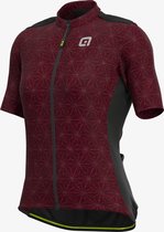 Ale Dames Fietsshirt Korte Mouwen Off-Road Gravel Rondane - Bordeaux - XXL - Valt klein