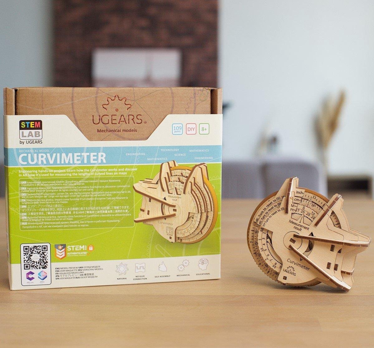 UGEARS Houten 3D Model - Stem Lab - Krommingsmeter — afbeelding 14